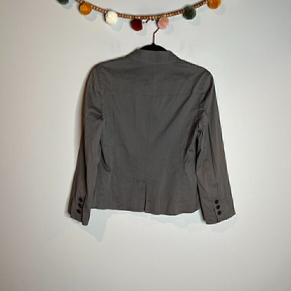 Theory taupe grey pocket blazer jacket - Picture 5 of 5